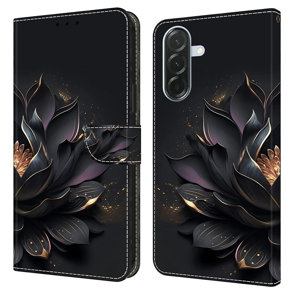 Phone Case For Samsung Galaxy A57 5G Magnetic Clasp 3D Pattern Leather Wallet Cover