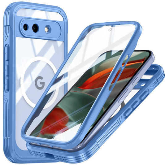 Google Pixel 10a Handyhülle – Magnetisches Gehäuse aus PC + TPU- mit Displayschutzfolie aus gehärtetem Glas