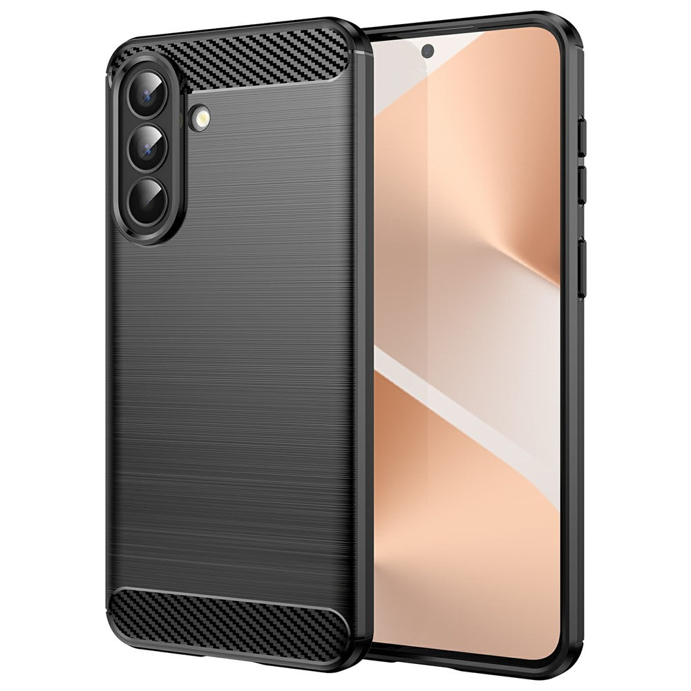 For Samsung Galaxy A57 5G Case Protective Phone Cover Carbon Fiber Texture Brushed