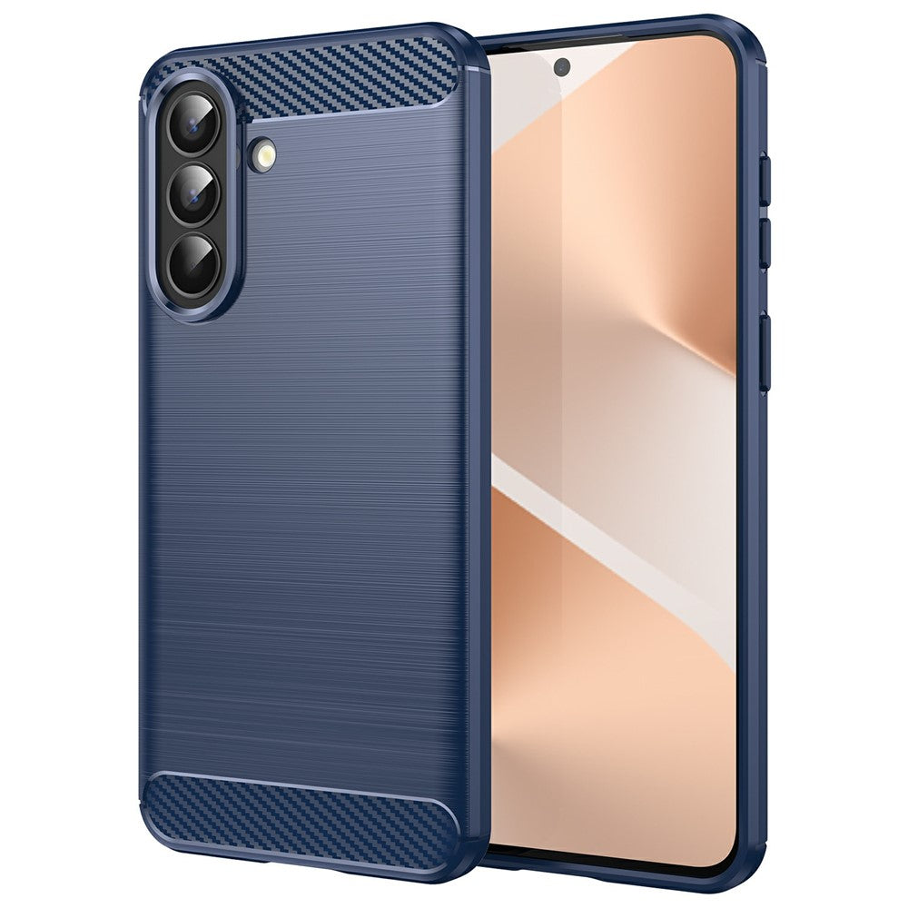 For Samsung Galaxy A57 5G Case Protective Phone Cover Carbon Fiber Texture Brushed