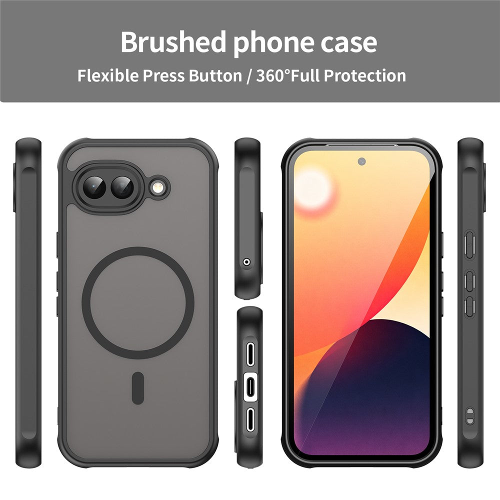 For Google Pixel 10a Magnetic Case Anti Drop PC + TPU Phone Cover