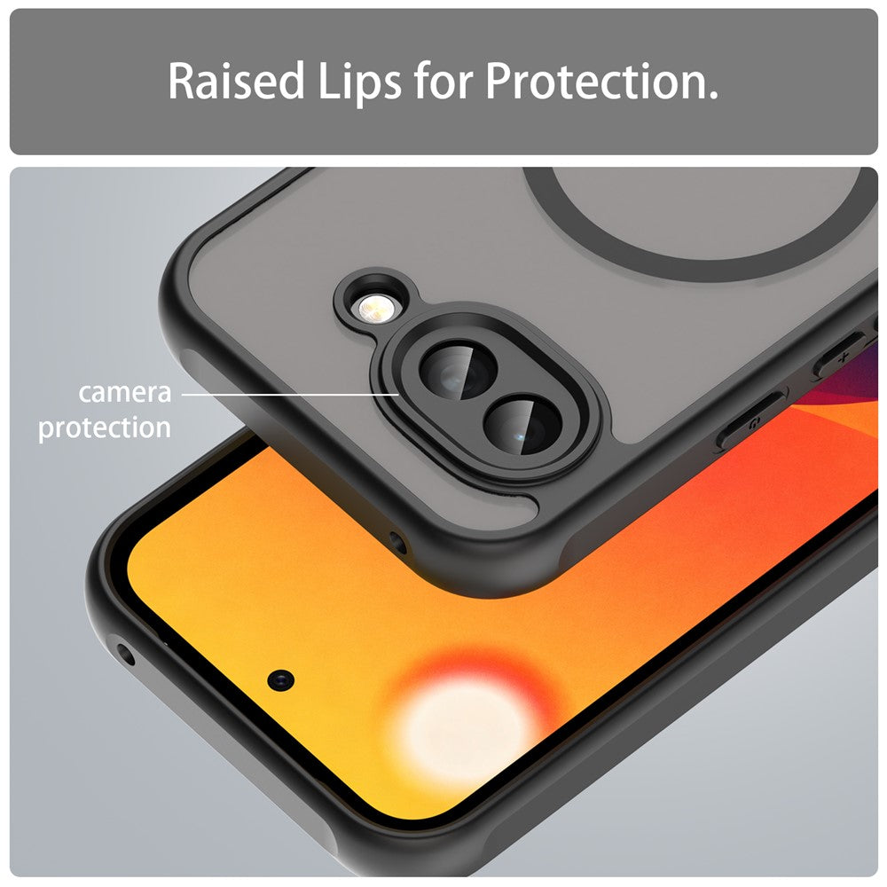 For Google Pixel 10a Magnetic Case Anti Drop PC + TPU Phone Cover