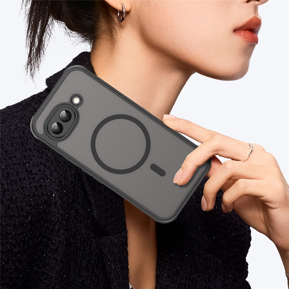 For Google Pixel 10a Magnetic Case Anti Drop PC + TPU Phone Cover