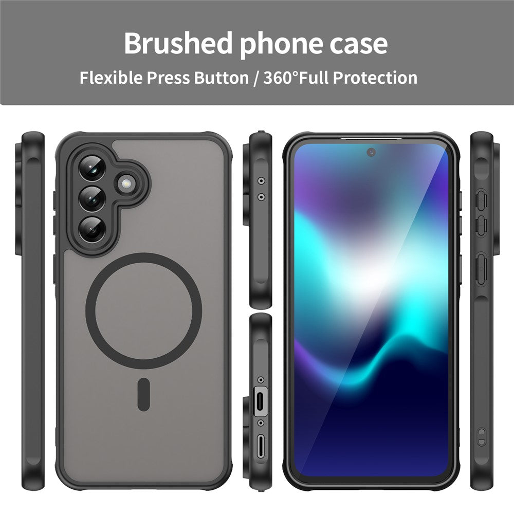 For Samsung Galaxy A37 5G Magnetic Case Anti Drop PC + TPU Phone Cover