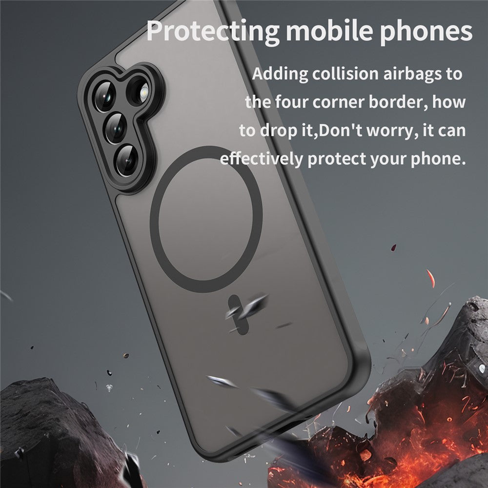 For Samsung Galaxy A37 5G Magnetic Case Anti Drop PC + TPU Phone Cover