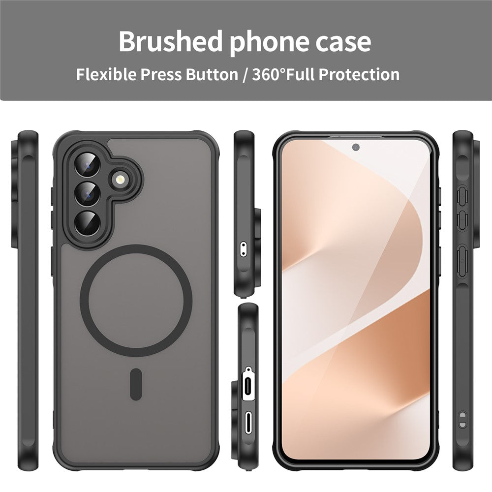 For Samsung Galaxy A57 5G Magnetic Case Anti Drop PC + TPU Phone Cover