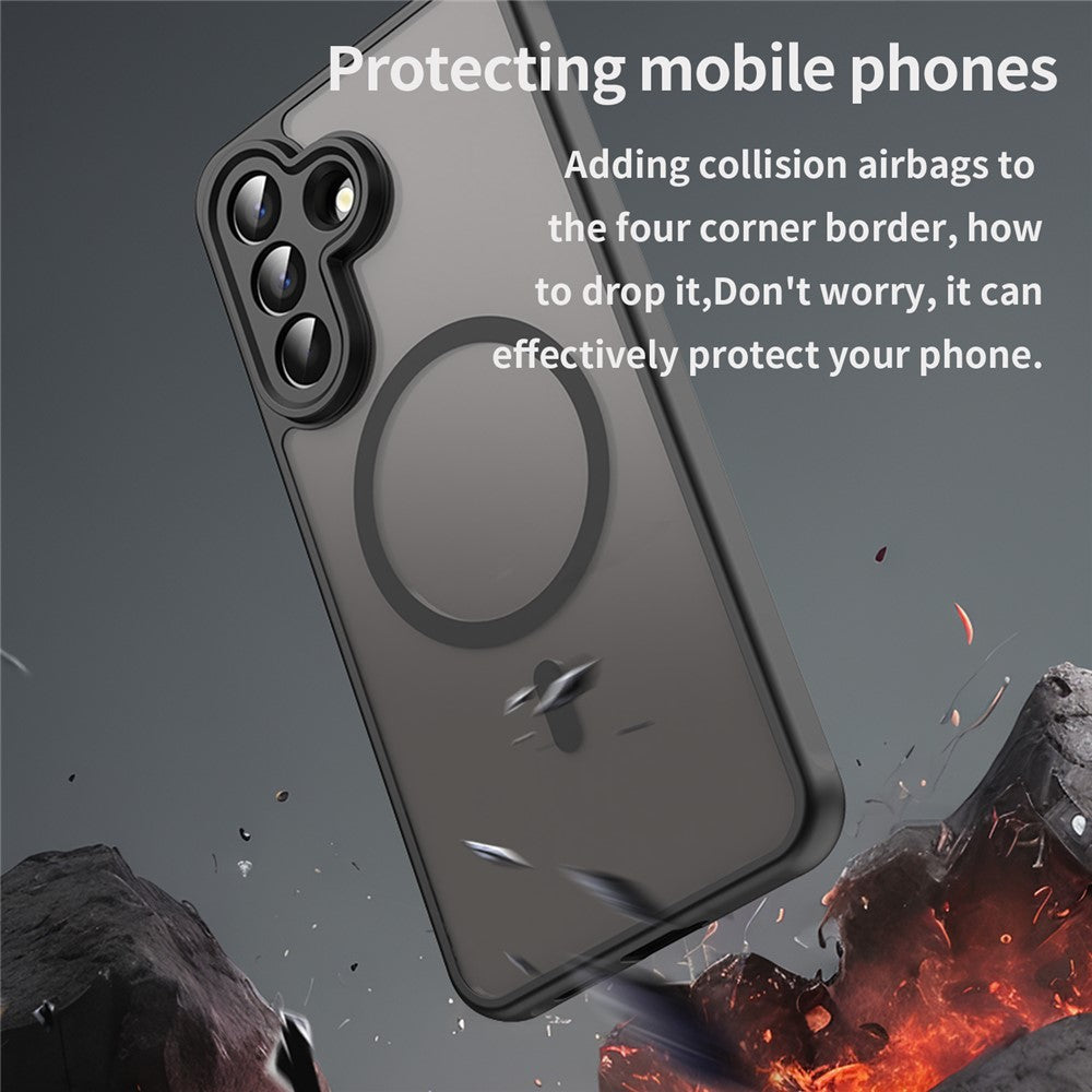 For Samsung Galaxy A57 5G Magnetic Case Anti Drop PC + TPU Phone Cover