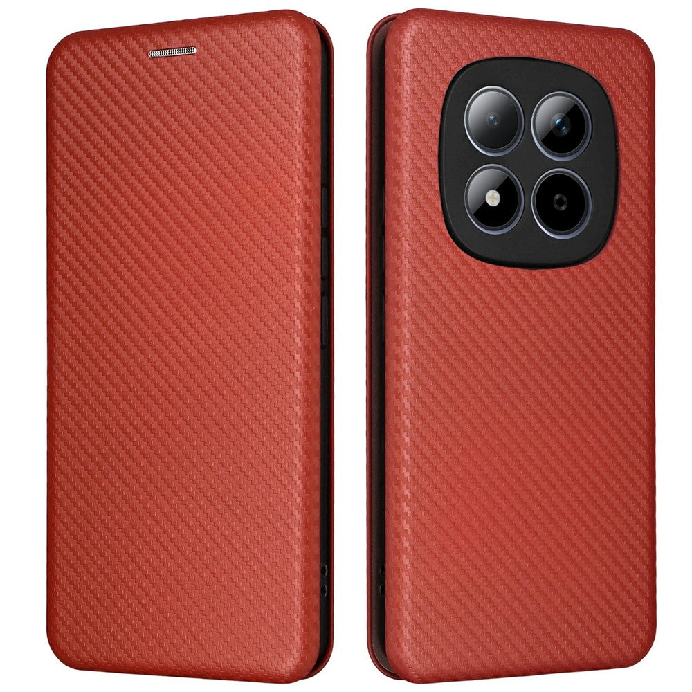 For Xiaomi Redmi Note 15 Pro 4G (Global) Case Carbon Fiber Texture Drop-Proof PU Leather Phone Cover