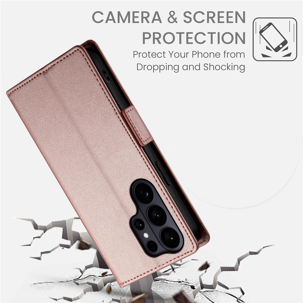 For Samsung Galaxy S26 Ultra Stand Case PU Leather Wallet Phone Cover