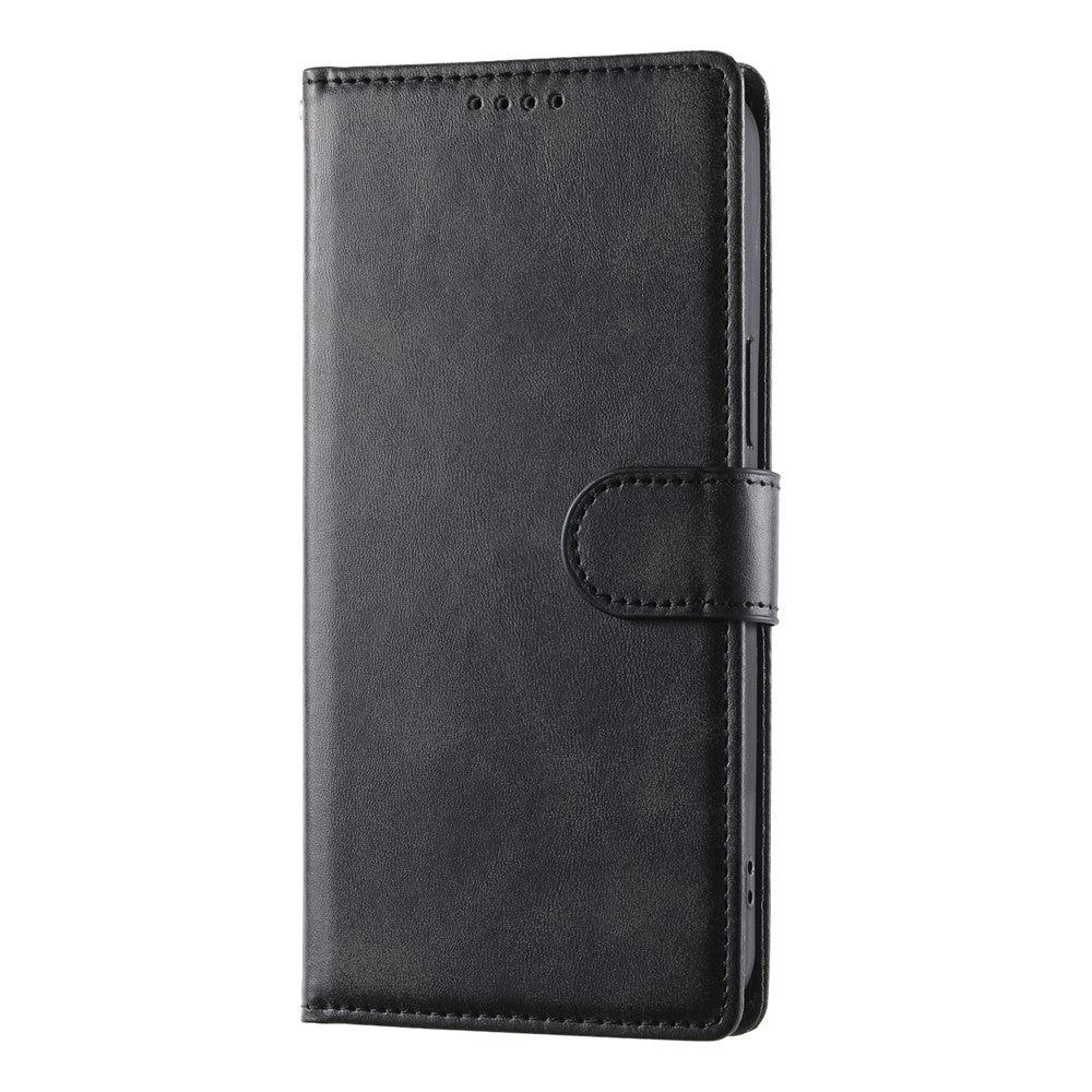For Google Pixel 10a Case Stand Wallet Calf Texture PU Leather Flip Phone Cover with Wrist Strap