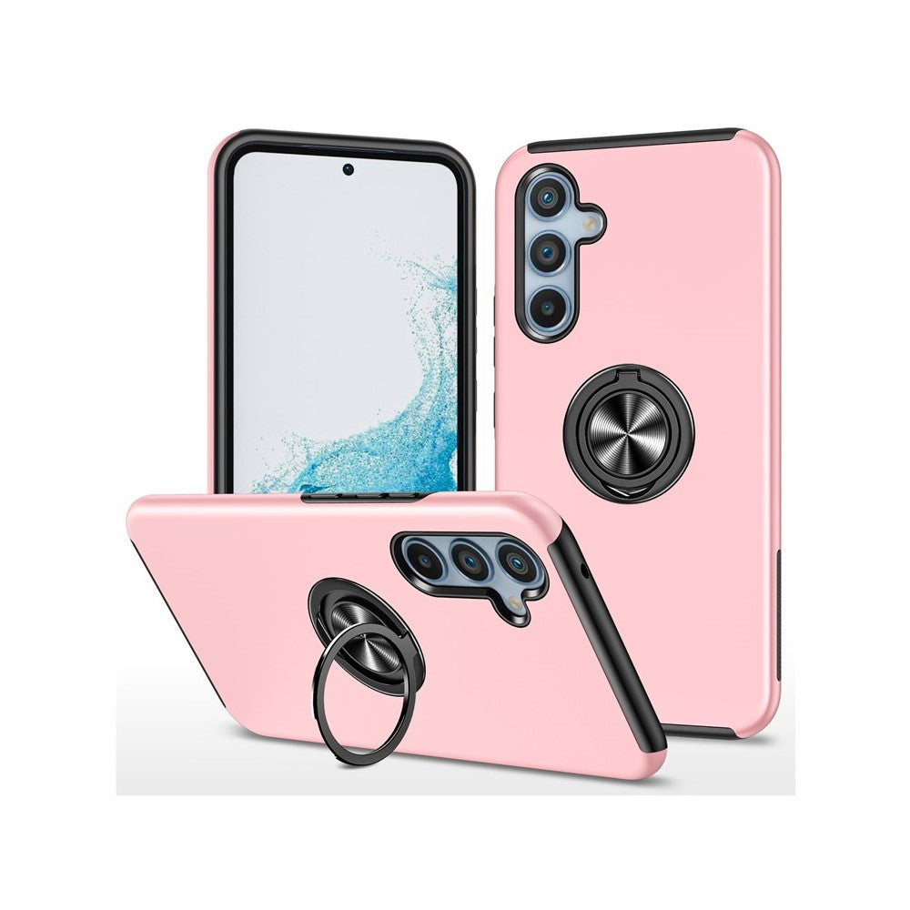 For Samsung Galaxy S26 Case PC + TPU Phone Cover with Rotatable Ring Holder