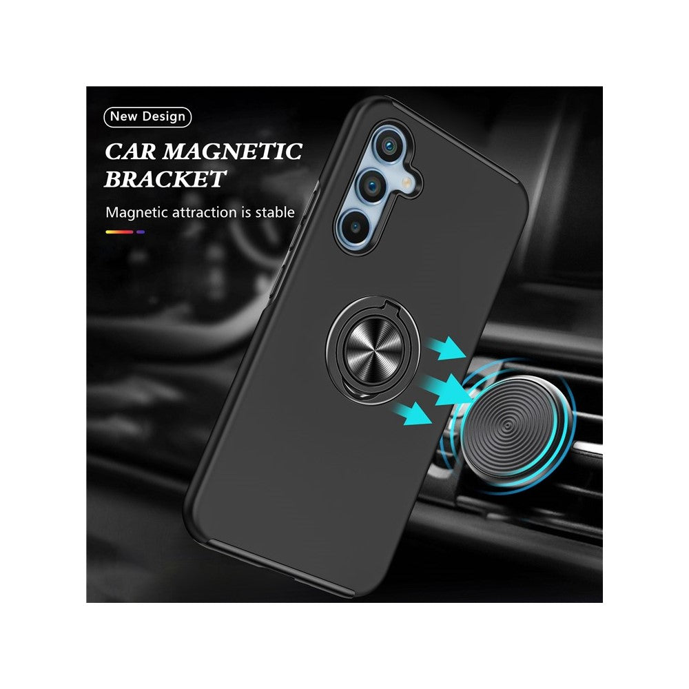 For Samsung Galaxy S26 Case PC + TPU Phone Cover with Rotatable Ring Holder