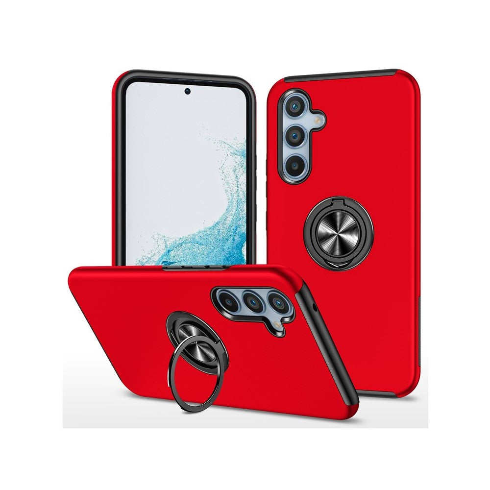 For Samsung Galaxy S26 Case PC + TPU Phone Cover with Rotatable Ring Holder