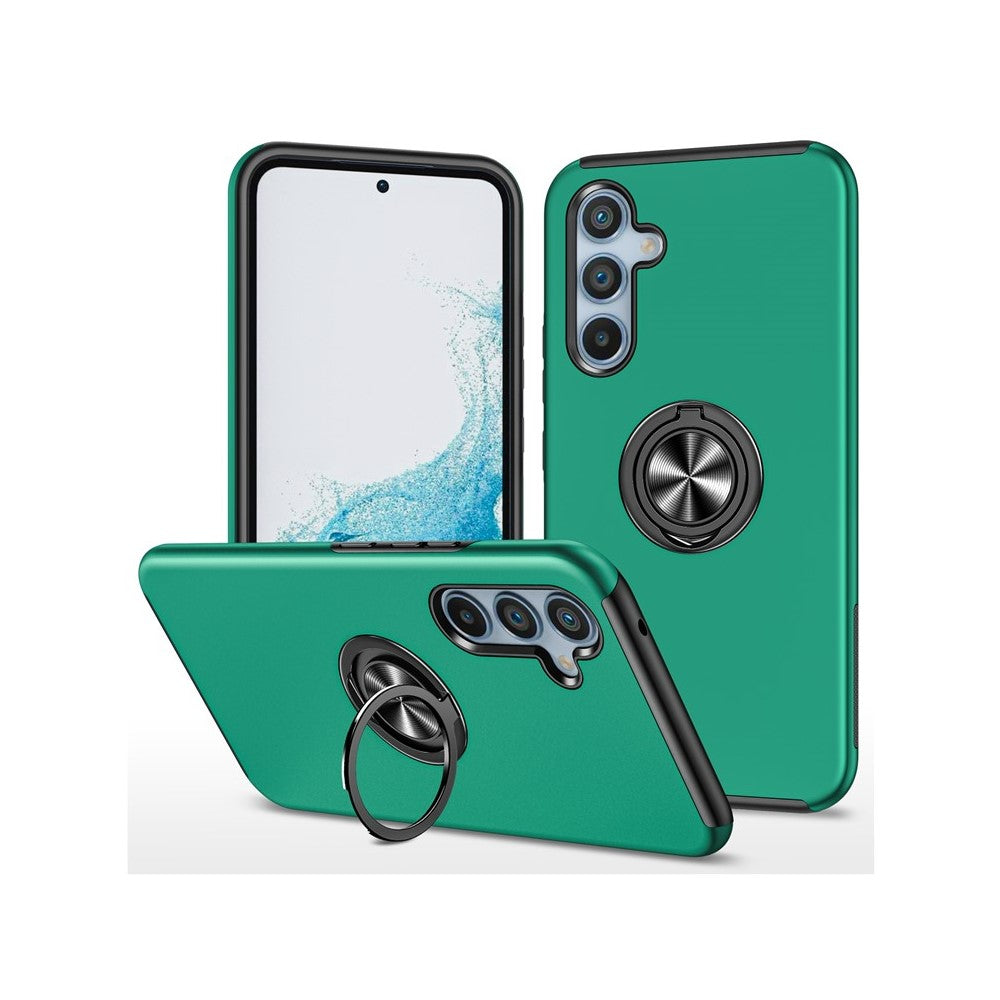 For Samsung Galaxy S26 Case PC + TPU Phone Cover with Rotatable Ring Holder