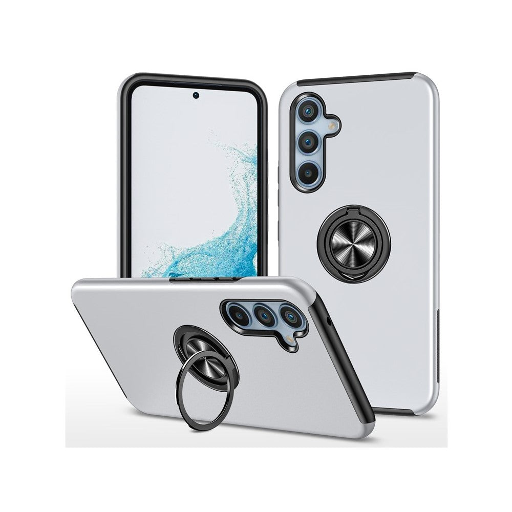 For Samsung Galaxy S26 Case PC + TPU Phone Cover with Rotatable Ring Holder