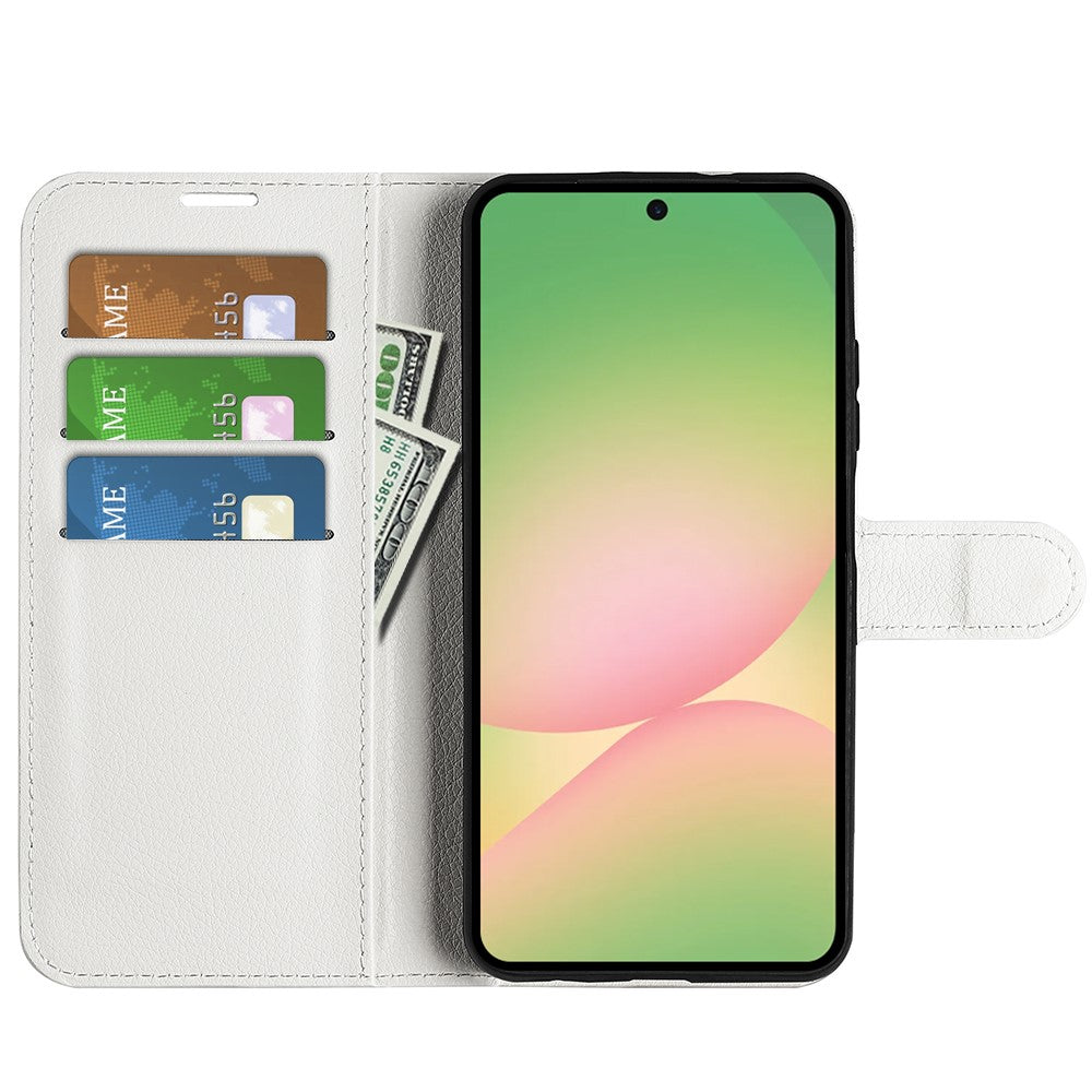 For Samsung Galaxy A57 5G Case Wallet Stand Litchi Texture Shockproof Leather Phone Cover