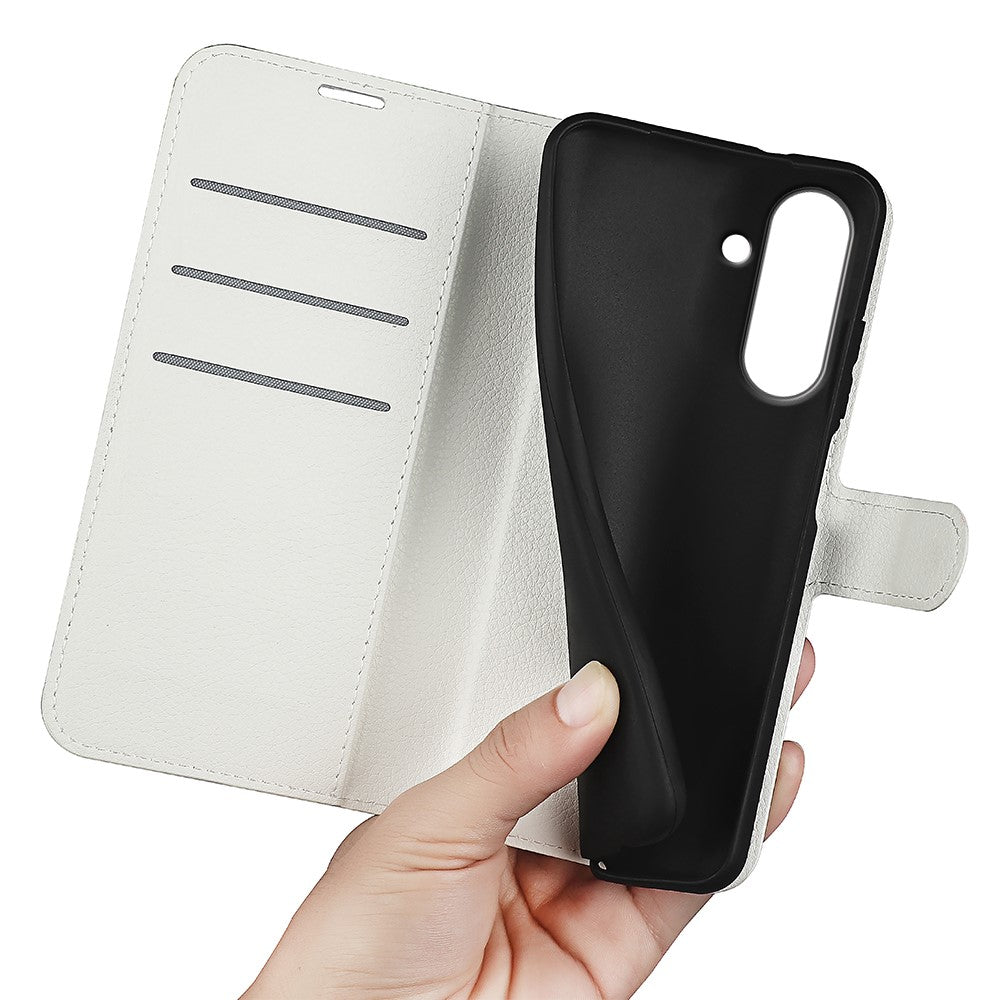 For Samsung Galaxy A37 5G Case Wallet Stand Litchi Texture Shockproof Leather Phone Cover