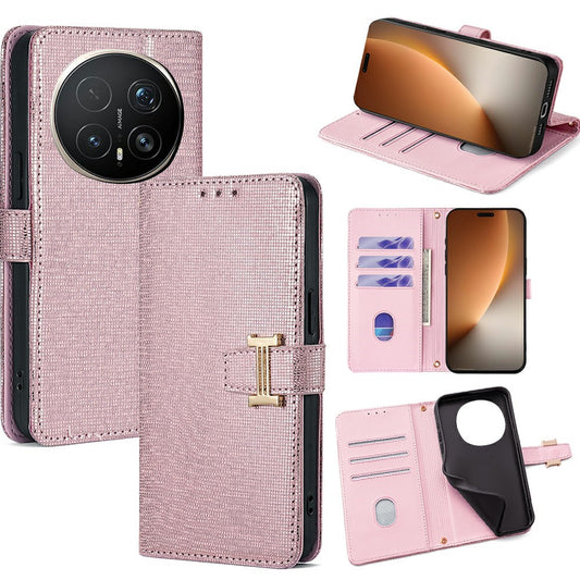 Honor Magic8 Pro 5G Handyhülle – Metall-I-Schnalle PU-Leder-Brieftaschen