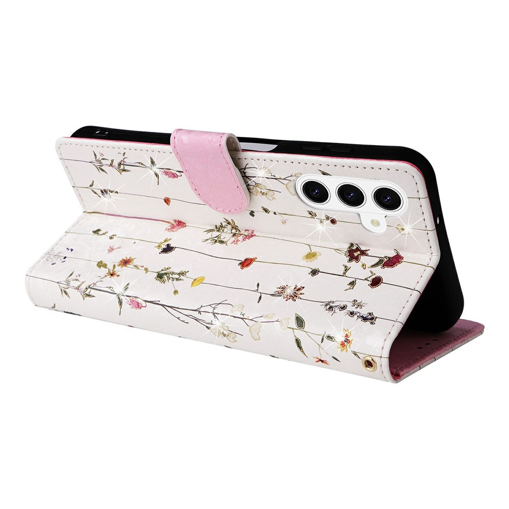 For Samsung Galaxy S26+ Case RFID Blocking Flower Leather Phone Cover