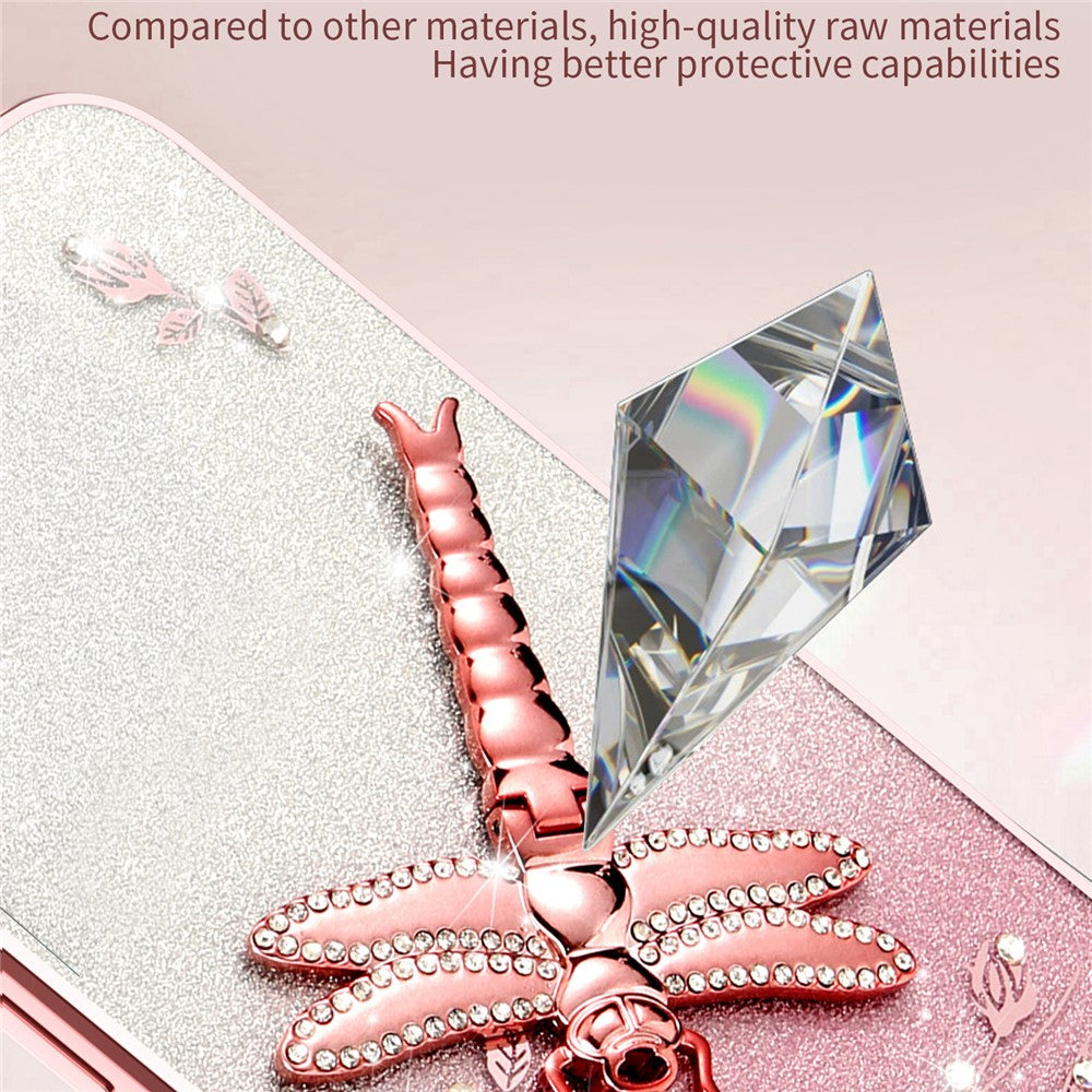 KADEM For Nothing CMF Phone 2 Pro Case Dragonfly Kickstand TPU Flowers Glitter Phone Cover