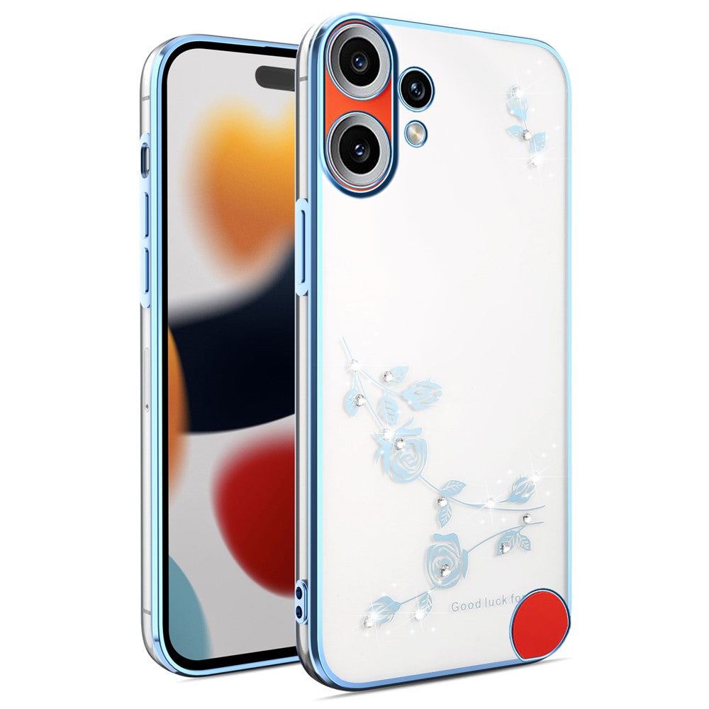 KADEM For Nothing CMF Phone 2 Pro Case Flower Rhinestone Decor TPU Phone Cover