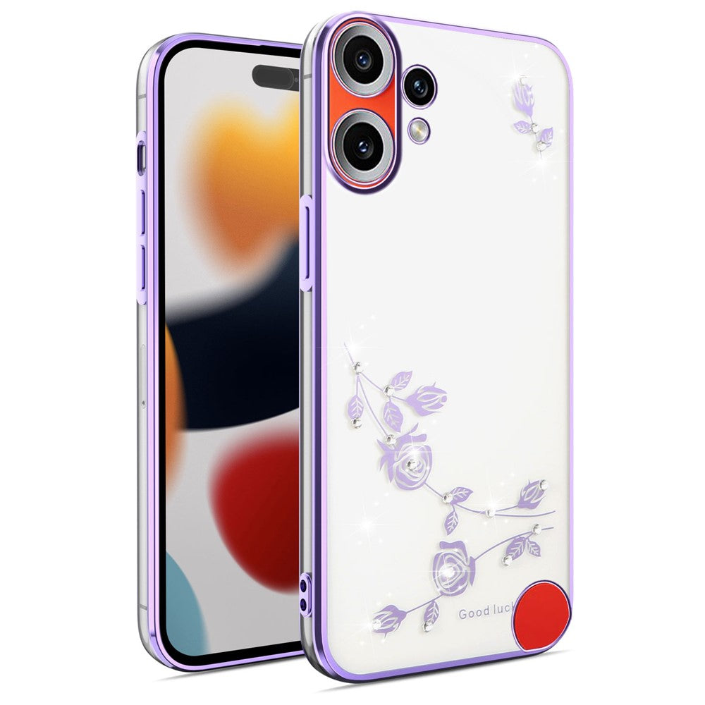 KADEM For Nothing CMF Phone 2 Pro Case Flower Rhinestone Decor TPU Phone Cover