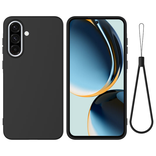 Galaxy A37 5G Handyhülle – Flüssige Silikonhülle mit Handschlaufe