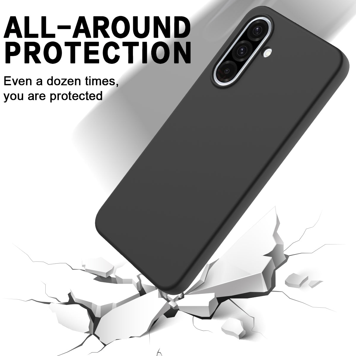 For Samsung Galaxy A37 5G Liquid Silicone Case Phone Back Cover with Hand Strap