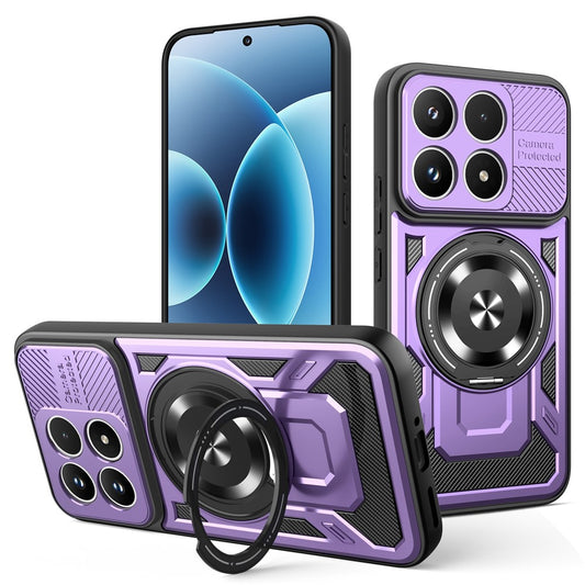 Xiaomi 17 Handyhülle – Magnetische , drehbarer Ständer, TPU + PC