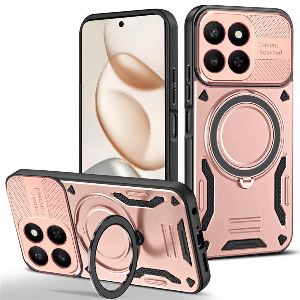 Honor 400 Smart 5G  /  400 Smart 4G  /  X7d 4G  /  X7d 5G Magnetische Handyhülle – Aus stoßfestem TPU & PC, mit integriertem Ständer