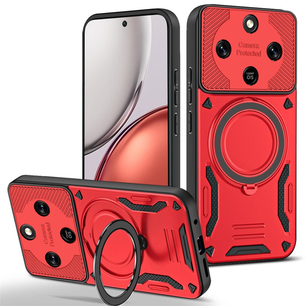Honor Magic8 Lite 5G / X9d 5G / X70 5G Magnetische Handyhülle – Aus stoßfestem TPU & PC, mit integriertem Ständer
