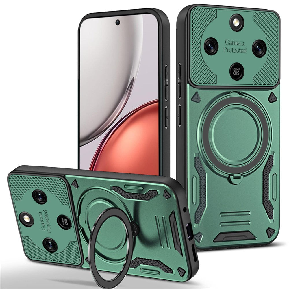 Honor Magic8 Lite 5G / X9d 5G / X70 5G Magnetische Handyhülle – Aus stoßfestem TPU & PC, mit integriertem Ständer