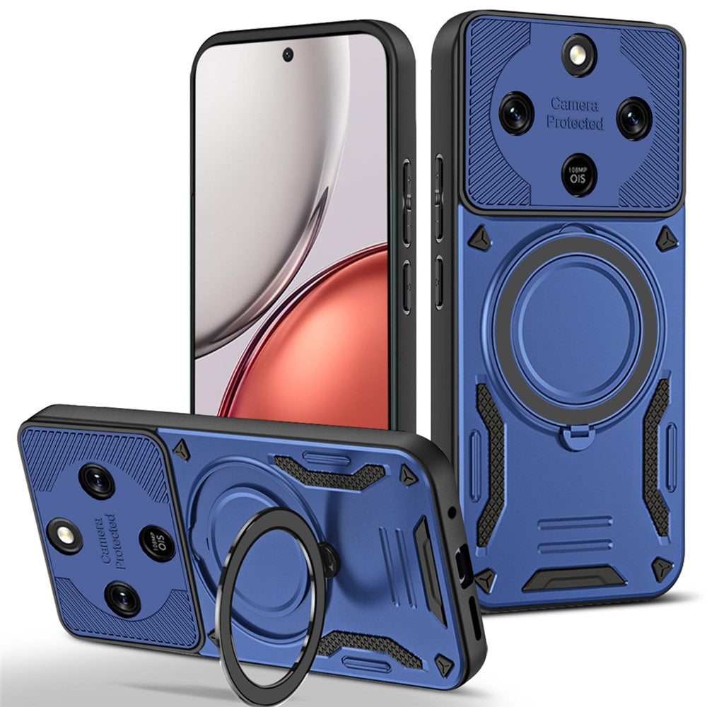 Honor Magic8 Lite 5G / X9d 5G / X70 5G Magnetische Handyhülle – Aus stoßfestem TPU & PC, mit integriertem Ständer