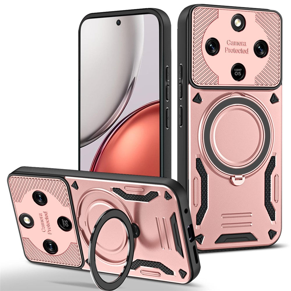 Honor Magic8 Lite 5G / X9d 5G / X70 5G Magnetische Handyhülle – Aus stoßfestem TPU & PC, mit integriertem Ständer