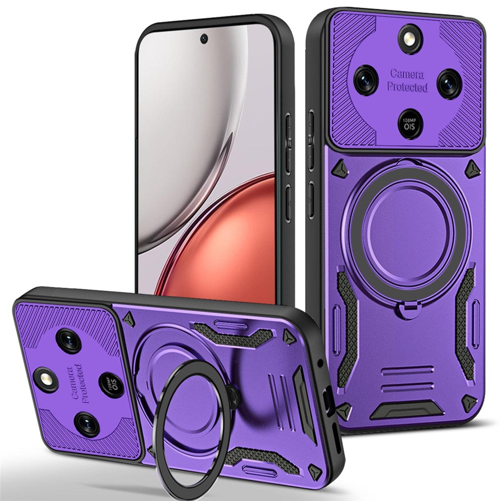 Honor Magic8 Lite 5G / X9d 5G / X70 5G Magnetische Handyhülle – Aus stoßfestem TPU & PC, mit integriertem Ständer