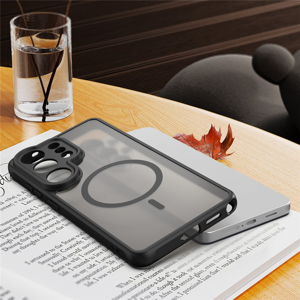 For Samsung Galaxy S26 Ultra Magnetic Case Anti Drop PC + TPU Phone Cover