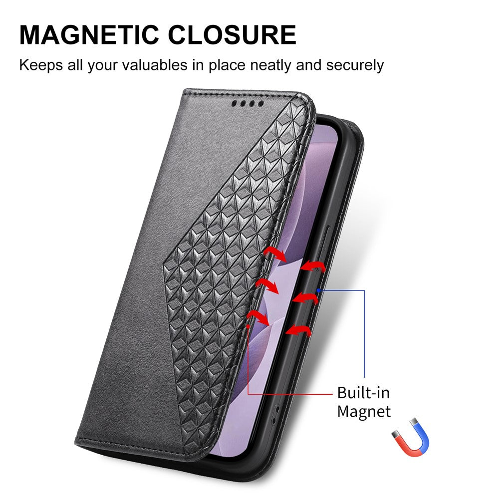 For Samsung Galaxy A37 5G Case Calf Texture PU Leather Wallet Phone Cover with Wrist Strap