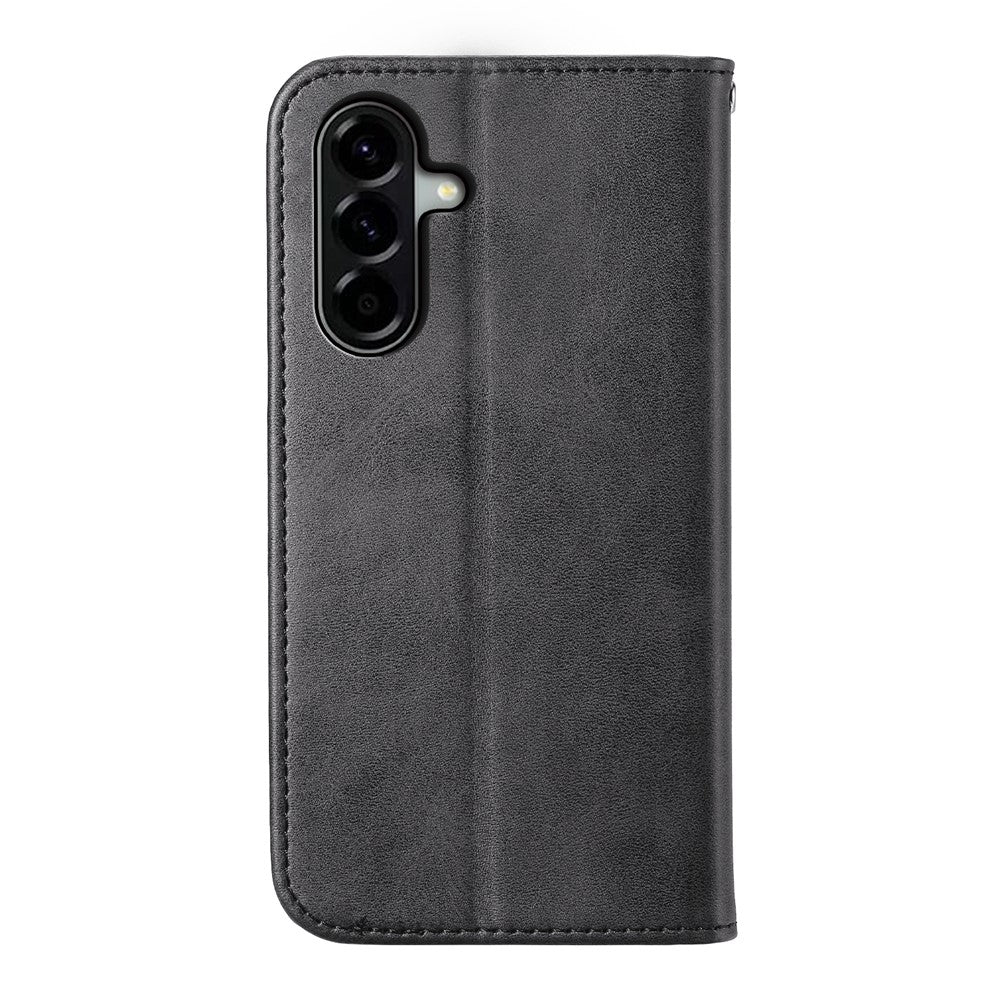 For Samsung Galaxy A37 5G Case Calf Texture PU Leather Wallet Phone Cover with Wrist Strap