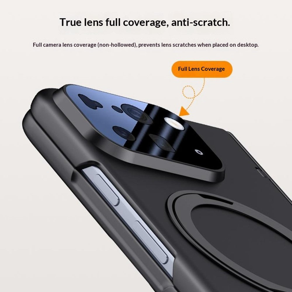 For Google Pixel 10 Pro Fold Magnetic Case Kickstand Skin Touch PC Phone Cover Built-In Screen Protector