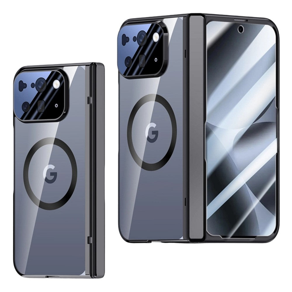 For Google Pixel 10 Pro Fold Magnetic Case Hard PC + Acrylic Phone Cover with HD Screen Protector