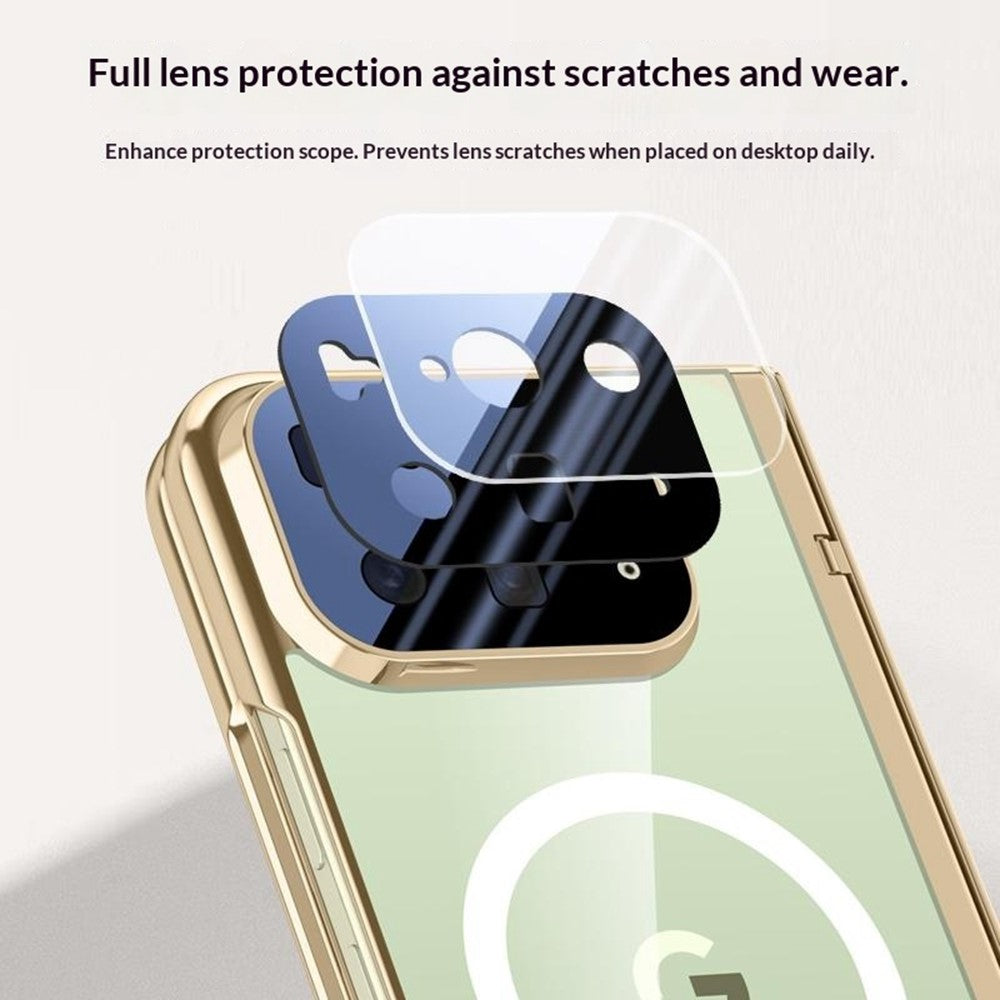 For Google Pixel 10 Pro Fold Magnetic Case Hard PC + Acrylic Phone Cover with HD Screen Protector