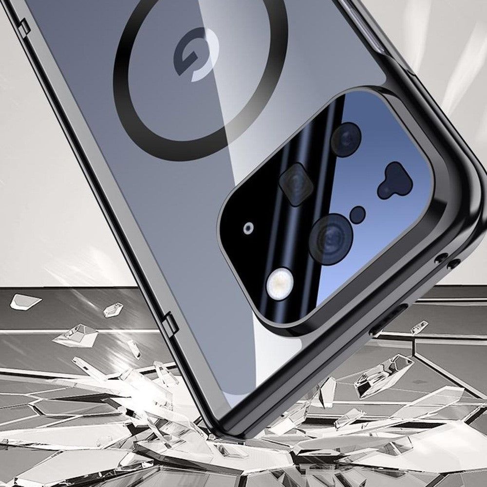 For Google Pixel 10 Pro Fold Magnetic Case Hard PC + Acrylic Phone Cover with HD Screen Protector