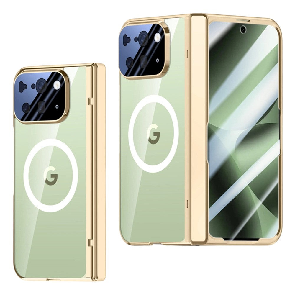 For Google Pixel 10 Pro Fold Magnetic Case Hard PC + Acrylic Phone Cover with HD Screen Protector