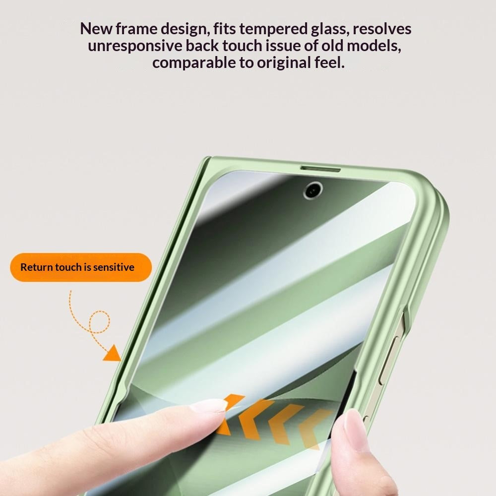 For Google Pixel 10 Pro Fold Case Hard PC Hinge Protection Phone Cover with Rear Small Screen Protector