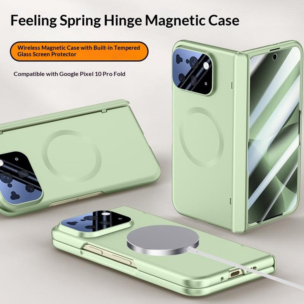 For Google Pixel 10 Pro Fold Magnetic Case Hard PC Phone Cover with Rear Small Screen Protector