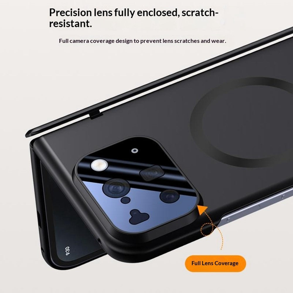 For Google Pixel 10 Pro Fold Magnetic Case Hard PC Phone Cover with Rear Small Screen Protector