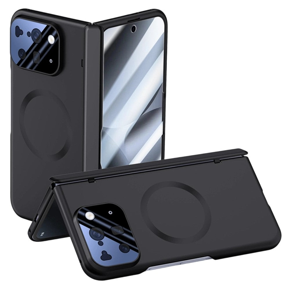 For Google Pixel 10 Pro Fold Magnetic Case Hard PC Phone Cover with Rear Small Screen Protector