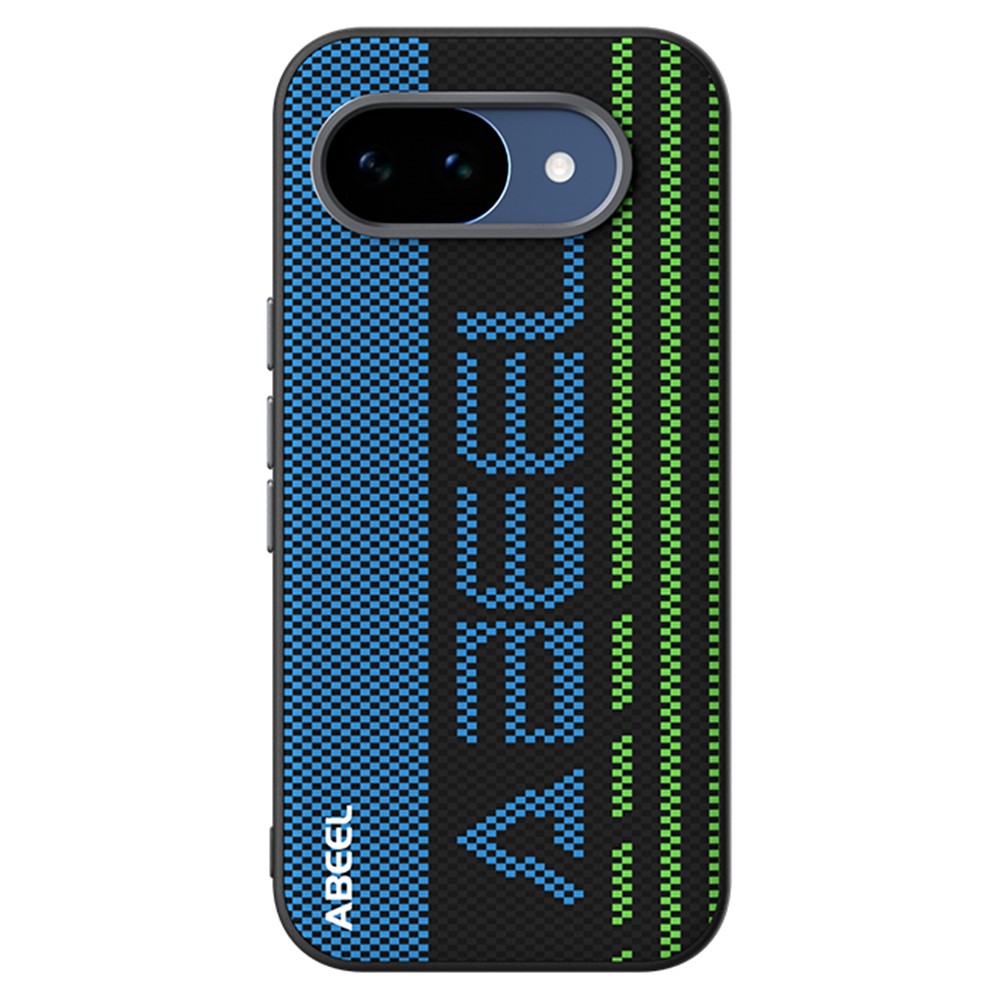 ABEEL For Google Pixel 10a Magnetic Case Micro-Embossing 6D Printed PC TPU Aluminum Alloy Leather Phone Cover