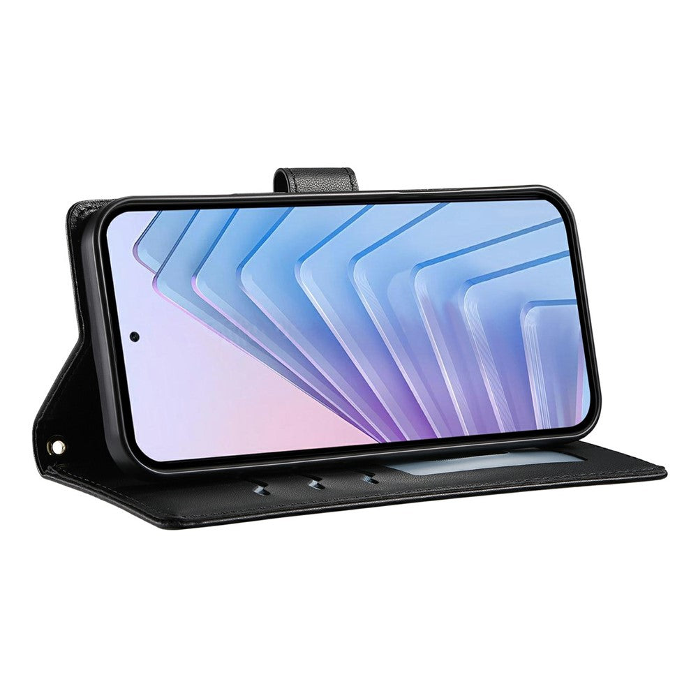 For Samsung Galaxy A57 5G Wallet Case Rhombus Stitching Stand Leather Phone Cover with Long / Short Strap