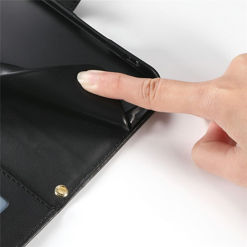 For Samsung Galaxy A57 5G Wallet Case Rhombus Stitching Stand Leather Phone Cover with Long / Short Strap